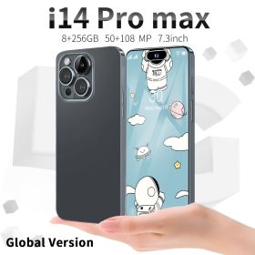 Hot Sale Brand New Smart Mobile Phone i14Pro Max Dual Nano SIM Android Version Ready In Stock (Color: Black)