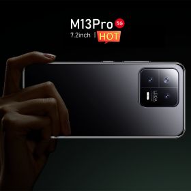 Brand New Mobile Phone M13Pro Dual Nano SIM Android Version US Ready In Stock 256GB (Color: Black)