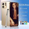 Wholesale Trade Brand New  Android Smart Phone S23 Ultra Dual Nano SIM Android Version Ready In Stock